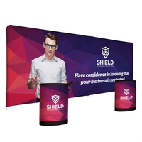 Publicity Pro Total Show 20' EuroFit wall display package with two... from...