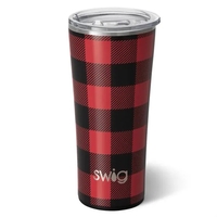 22-ounce tumbler with double-wall construction, snap-on and spill-resistant...