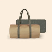 USA milled duffel bag with heavyweight canvas exterior, zipper and...