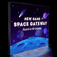 Lightweight, innovative display with customizable design and integrated LED...