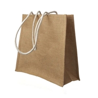 Large size 100% natural jute fiber tote bag plus 1 color... from ASI 37218...