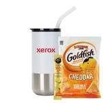16oz Tumbler w/ Stainless Steel Straw, Goldfish & Iced Tea