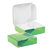 4.5 x 4.75 x 1.25 White corrugated Tuck Box USA made,... from ASI 95280...