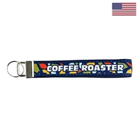 Durable 1" x 6-1/2" woven key strap with customizable imprint. Perfect......