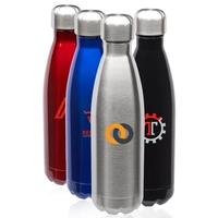 17 oz. stainless steel bottle shaped like cola bottles with double... from...