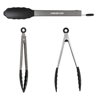 Blaze 9" Stainless & Silicone Tongs. Perfect for both kitchen... from ASI...