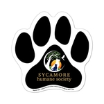 Paw Print 6" x 6" Magnetic Sign - Full-Color