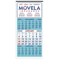 3-Month Display 12-Sheet Calendar