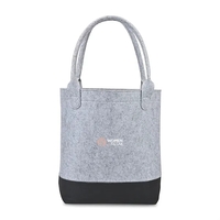 Felt color-block tote bag made from 100% recycled PET bottles.... from ASI...
