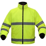 Class 3 Waterproof Parka with Fleece Lining - Lime