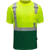 Class 2 Multi Color Short Sleeve Safety T-Shirt - Lime