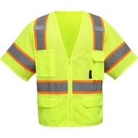 Class 3 premium vest with 6 pockets.... from ASI 58492 GSS Safety LLC