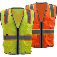 HYPE-LITE Class 2 Safety Vest w/Reflective Piping-X Back