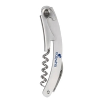 Stainless Steel Corkscrew/Wine Opener, pull-out foil cutter blade, one color...