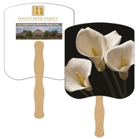Bread slice shaped digital economy fans with double sided film lamination.......
