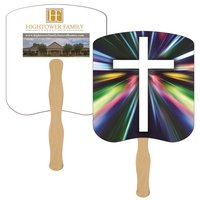 Bread slice shaped digital economy fans with double sided film lamination.......