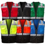 Enhanced Visibility Premium Heavy Duty Vest w/Multi Pockets