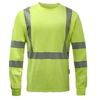 GSS Eco-Green safety t-shirt with long sleeves - Class-3.... from ASI 58492...