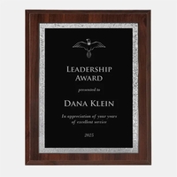 Victory Plate on High Gloss Cherrywood Finish Plaque