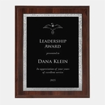 Victory Plate on High Gloss Cherrywood Finish Plaque