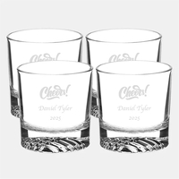 Round Rocks Glass 4pc Set