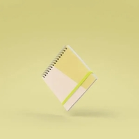 SQUARE NOTEBOOK - SMALL - COIL - SOLID COVER