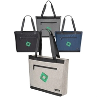 Recycled heather tote bag with padded laptop sleeve.... from ASI 39552 BEL Promo