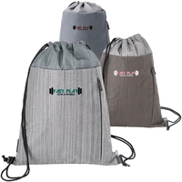 14.5" x 19" recycled heather bag with drawstring closure.... from ASI 39552...