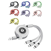 3-in-1 retractable charging cable for simultaneous charging of Android,...