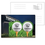 Post Card with Full Color Golf Ball Luggage Tag