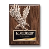 Supremacy Plaque - Antique Bronze/Walnut 9"x12"... from ASI 84592 St Regis...