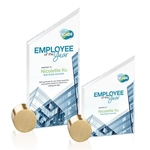 Cooper VividPrint™ Award - Starfire/Gold Circle