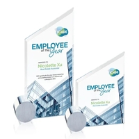 Cooper VividPrint™ Award - Starfire/Chrome Circle