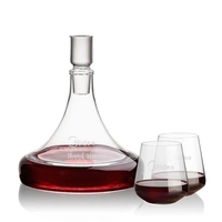Ashby Decanter & Cannes Stemless Wine
