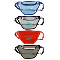 12" x 6.5" x 3.75" transparent waist pack with a two-tone... from ASI 88060...