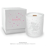 14 oz. White Luxury Candle with Gift Box - Engraved