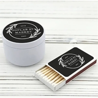 Branded Candle Tin with Matches... from ASI 89971 Stuff A Mug