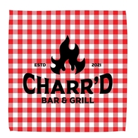 20" x 20" polyester napkin with edge-to-edge, full-color imprint.... from ASI...