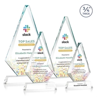 Starfire triangle top award on a tall tapered Optical Base.... from ASI 84592...