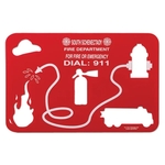 Fire Prevention Poly Stencil