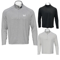 Men's pullover with a quarter zip, UPF50+ protection, moisture-wicking...