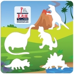 Laminated Dinosaur Stencil