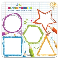 5 1/8" x 5 1/8", heavy laminated material stencil featuring different... from...