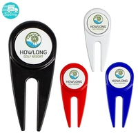 Divot Tool With Magnetic Ball Marker