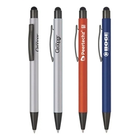 Stylus pen with rubber barrel in three colors.... from ASI 31517 Admart Products