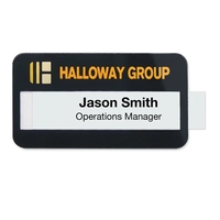Reusable, professional looking, personalized name badges in an instant!...