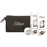 Titleist stock pouch with 2 sleeves of Velocity golf balls.... from ASI 38120...