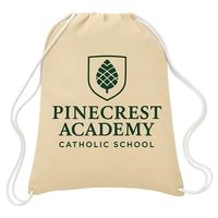 Canvas Drawstring Backpack - Natural