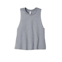 BELLA+CANVAS Women's Racerback Cropped Tank.