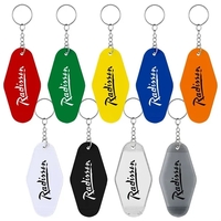 Motel key-inspired key tag made of plastic.... from ASI 88060 Snugz/USA Inc